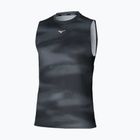 Maglietta da running Mizuno Core Graphic senza maniche da uomo, nero