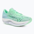 Scarpe da corsa da uomo Mizuno Wave Rebellion Flash 2 neo mint/vintage indigo/hint of mint
