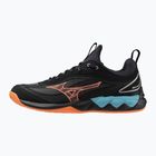 Scarpe da pallavolo Mizuno Wave Luminous 3 nero/fiamma di neon/blu pavone