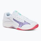 Scarpa da pallavolo Mizuno Thunder Blade Z bianco/viola indaco/rosa camelia