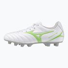 Scarpe da calcio per bambini Mizuno Monarcida Neo III Select Jr Md bianco/verde neon