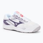 Mizuno Cyclone Speed 5 scarpe da pallavolo bianco/viola indaco/rosa camelia