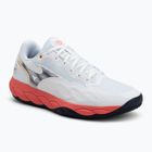 Scarpe da tennis uomo Mizuno Wave Enforce Court AC white/baritone blue/calypso coral