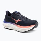 Scarpe da corsa da donna Mizuno Wave Sky 9 odyssey grey/striking coral/iris bloom