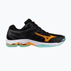 Scarpe da pallavolo Mizuno Wave Voltage 2 nero/tangelo/verde ghiaccio