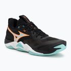 Scarpe da pallavolo Mizuno Wave Momentum Elite black/tangelo/ice green