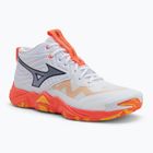 Scarpe da pallavolo Mizuno Wave Momentum Elite Mid bianco/fiery coral 2/citrus
