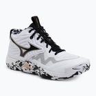 Scarpe da pallavolo Mizuno Wave Momentum Elite Mid white/black/gold
