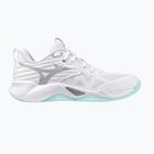Scarpe da pallavolo da donna Mizuno Wave Momentum Pro bianco/blu
