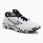 Scarpe da pallamano Mizuno Wave Stealth 6 white/black/ge gold