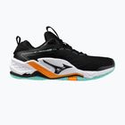 Scarpe da pallamano Mizuno Wave Stealth Neo 2 nero/tangelo/verde ghiaccio