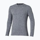 Mizuno Core Impulse Half Zip Tee Uomo quicksilver running longsleeve
