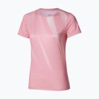 Maglietta da running da donna Mizuno Core Graphic Tee color malva sbiancato