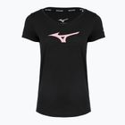 Maglietta da corsa da donna Mizuno Core Runbird Tee nero/mauve