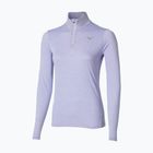 Felpa running donna Mizuno Core Impulse Half Zip Tee blu islandese