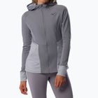 Giacca da corsa Mizuno Active Warm Hybrid Full Zip Hooded donna quicksilver
