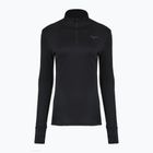Felpa running donna Mizuno Active Warm Half Zip nero