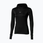 Felpa running donna Mizuno Active Warm Hooded black