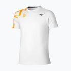 Maglia da tennis uomo Mizuno Daybreakers Shadow white/citrus