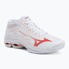 Scarpe da pallavolo donna Mizuno Wave Lightning Pro Mid white/rose elegance/lava falls