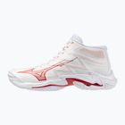 Scarpe da pallavolo donna Mizuno Wave Lightning Elite Mid white/rose elegance/lava falls