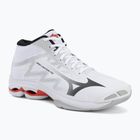 Scarpe da pallavolo Mizuno Wave Lightning Pro Mid white/black/fiery red