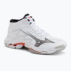Scarpe da pallavolo Mizuno Wave Lightning Elite Mid white/black/fiery red