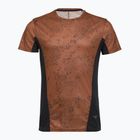 Maglia running uomo  Mizuno Active DryAeroFlow Graphic copper brown