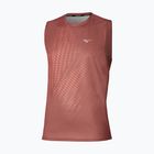 Maglia running uomo Mizuno Core Graphic Sleeveless copper brown