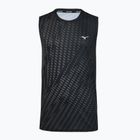 Maglia running uomo Mizuno Core Graphic Sleeveless black/gray