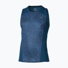 Maglia running uomo Mizuno Active DryAeroFlow Graphic Tank Top estate blue