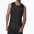 Canotta running uomo Mizuno Active DryAeroFlow Graphic Tank Top black/gray