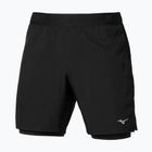 Pantaloncini running uomo Mizuno Core 7.5 Inches 2in1 black