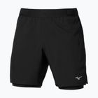 Pantaloncini da running uomo Mizuno Core 5.5 Inches 2in1 black