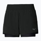 Pantaloncini da running donna Mizuno Active 2in1 4.5 black