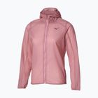 Giacca da running da donna Mizuno Tech Light Hooded Jacket rose elegance