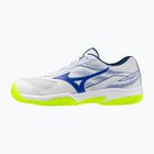 Scarpe da tennis da uomo Mizuno Break Shot 5 CC white/dazzling blue/lightning