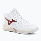 Scarpe da pallavolo donna Mizuno Wave Momentum Pro Mid white/rose elegance/lava falls