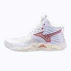 Scarpe da pallavolo donna  Mizuno Wave Momentum Elite Mid white/rose elegance/lava falls