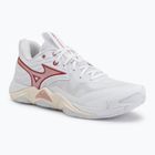 Scarpe da pallavolo donna Mizuno Wave Momentum Elite white/rose elegance/lava falls