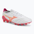 Scarpe da calcio Mizuno Morelia Neo IV Beta Japan FG white/pink tetra/fuchsia purple