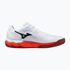 Scarpe da tennis da uomo Mizuno Wave Enforce Court CC fiery red/white/sun-dried tomato
