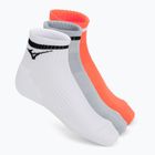 Calze Mizuno Training With Line white/cloudspace/lava orange