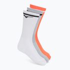 Calze Mizuno Training With Line white/cloudspace/lava orange