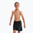 Speedo Hyper Boom Logo 15" pantaloncini da bagno per bambini nero/bullone