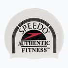 Cuffia Speedo in silicone stampato bianco/nero/rosso Speedo