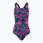 Costume intero Speedo donna HyperBoom Allover Medalist rosa/verde