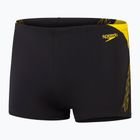 Boxer da bagno Speedo Hyper Boom Splice uomo nero/lemon drizzle