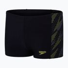 Speedo Hyperboom, costume da bagno per bambini nero/lemon drizzle/usa charcoal