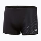 Boxer da bagno Speedo Hyperboom V-Cut uomo nero/bianco carbone/bianco